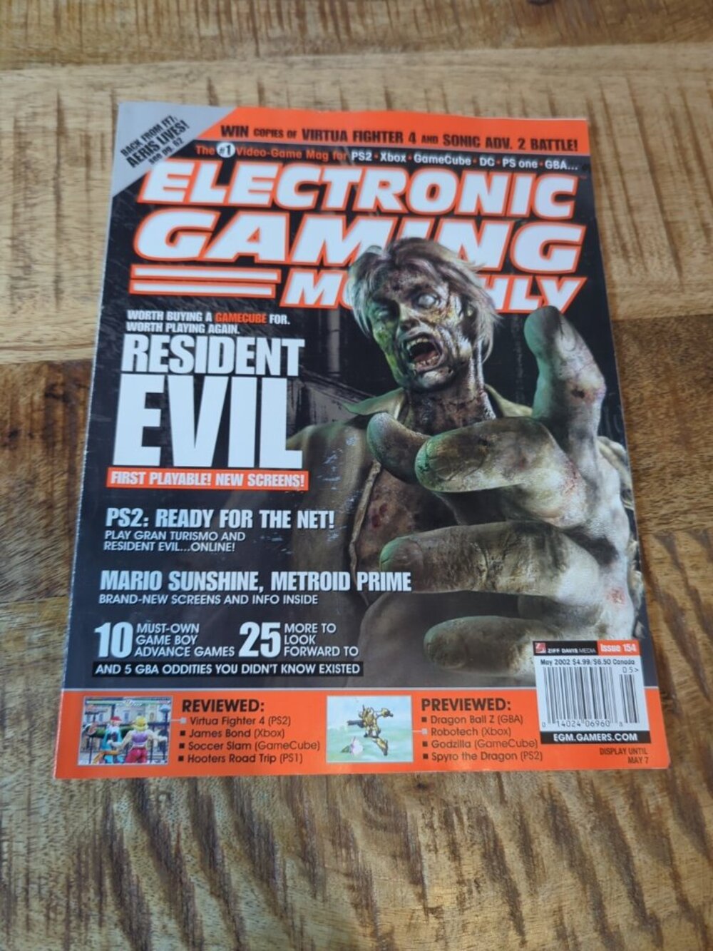 Electronic Gaming Monthly EGM May 2002 Issue 154 Magazine Resident Evil